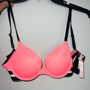 Pink bra
